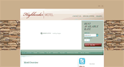 Desktop Screenshot of highlandermotel.com
